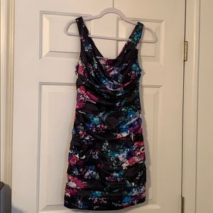 Express Navy Floral Dress